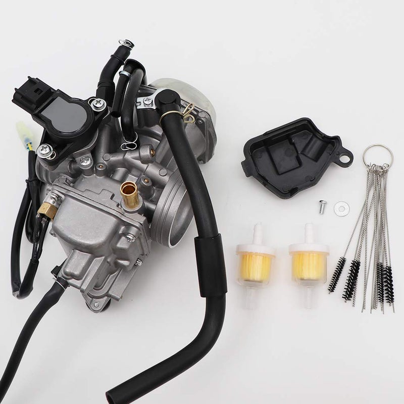 KIPA Carburetor for TRX500 Foreman Rubicon 500 2001-2005 TRX500FA TRX500FPA TRX500FM, Replace OEM Part Number 16100-HN2-013, With Carbon Dirt Jet Cleaner Tool Kit & Fuel Filters - Image 5